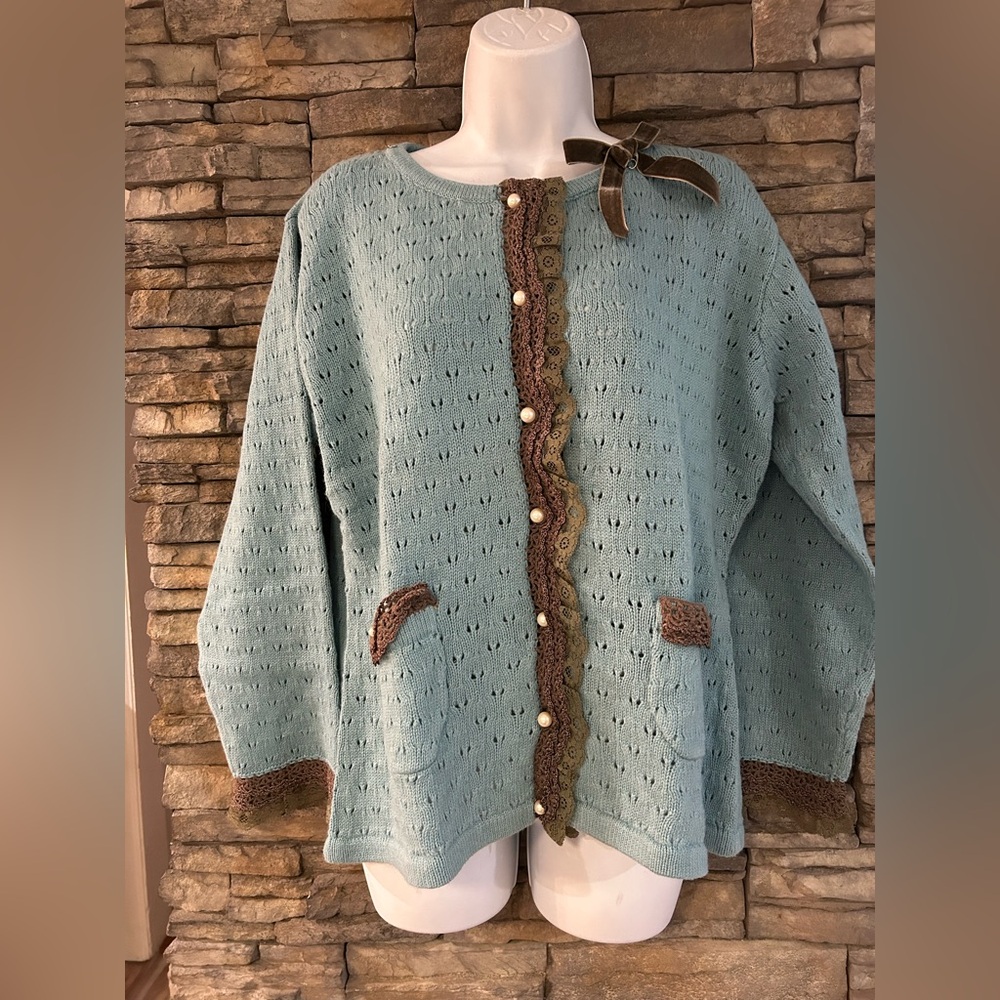 💙Storybook Knits for HSN Cardigan Size Medium 
Charm & Grandeur Button Up